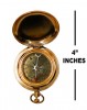 BR4842GX - 2 pcs Gold Plated Dalvey Style Compass 